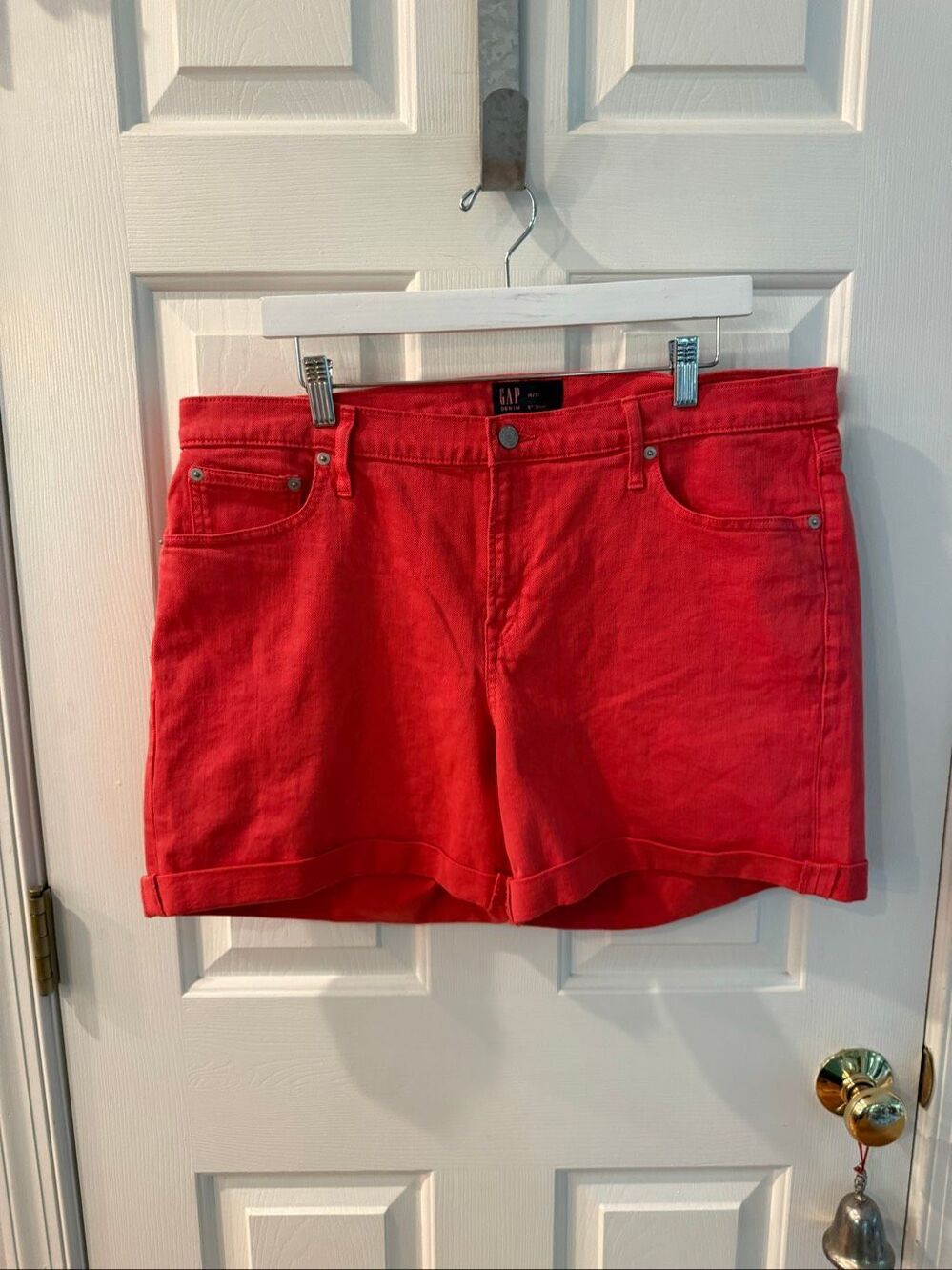 GAP Salmon Denim 5” Shorts sz 16/33 EUC